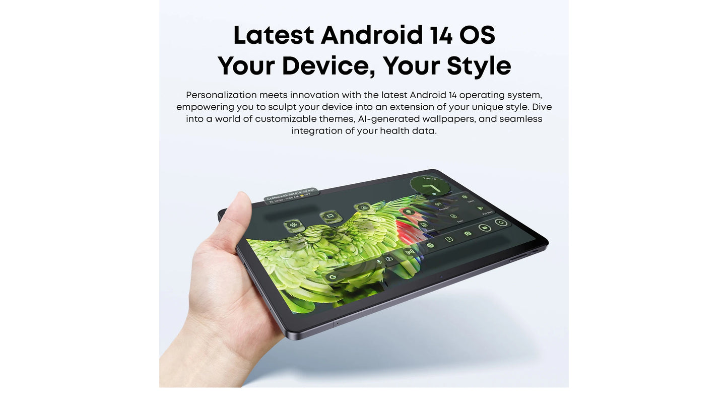 CHUWI AuPad 10.95-inch Tablet FHD Screen 8GB DDR4 128GB ROM 4G LTE GPS Android 14 Snapdragon 685 Octa-Core Widevine L1 Tablet PC
