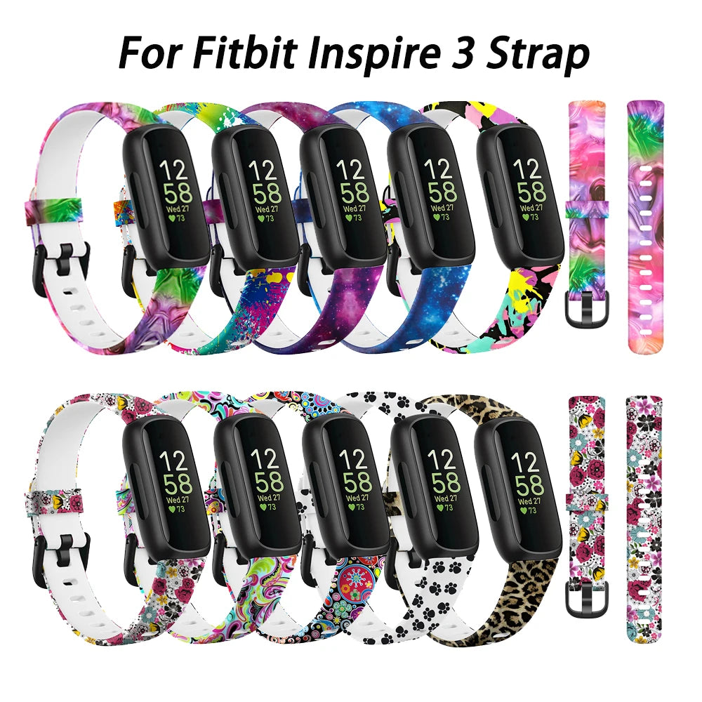 Silicone Wristband For Fitbit Inspire 3 Strap For Fitbit Inspire 3 Smart Watch Bracelet Watchband For Inspire3 Correa (No Watch)