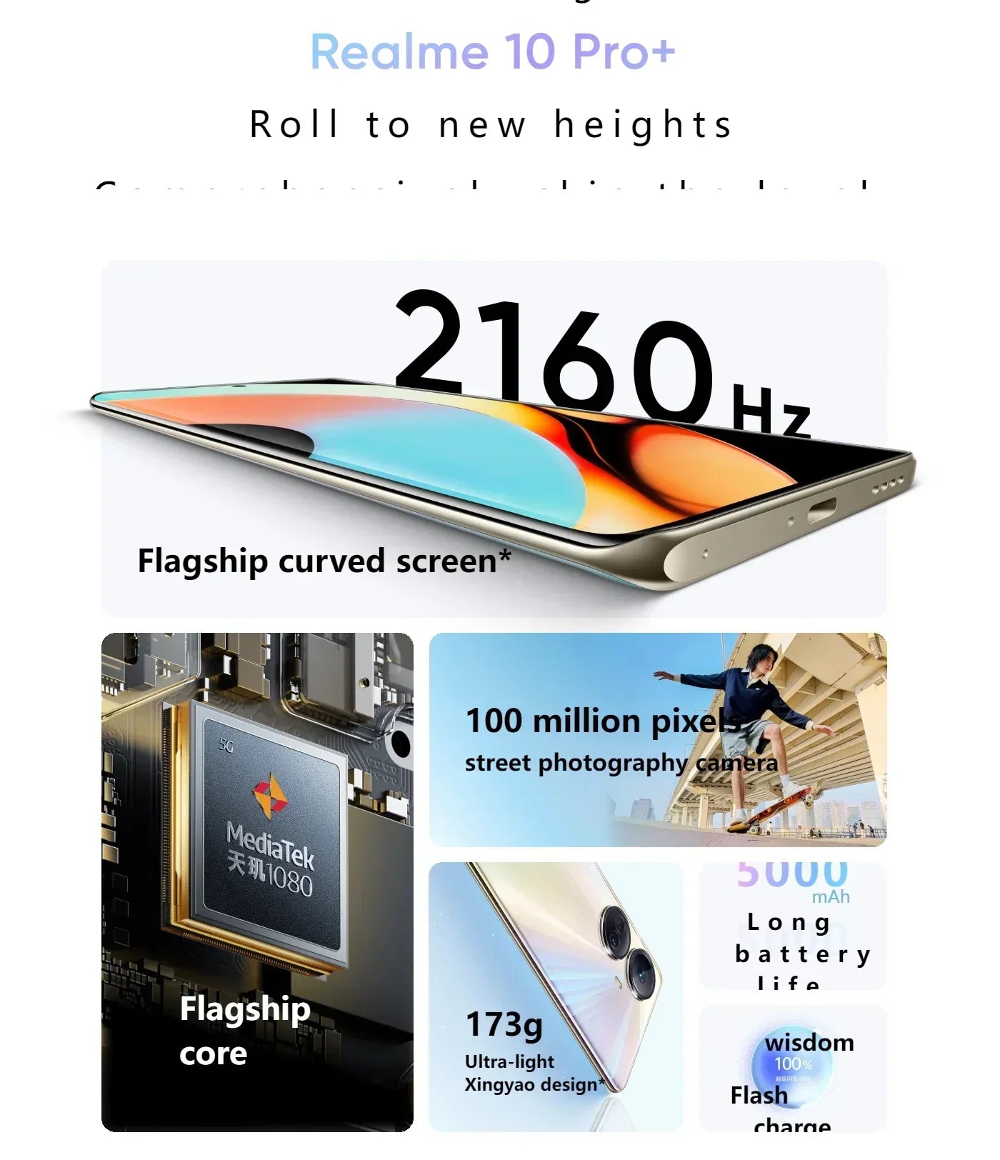 OPPO realme 10 pro plus 5G Global firmware Unlocked 6.7 inch Dual SIM 12GB 256GB Main camera 108MP Used Phone