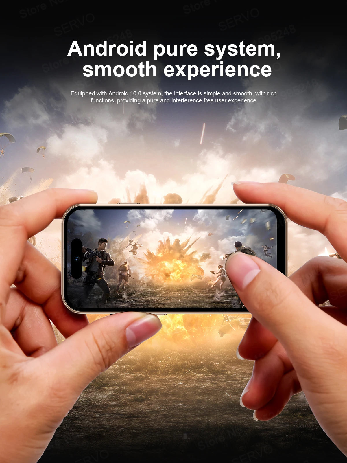 SERVO S16 Mini 4.0" Display Smartphone Android 10.0 3G WCDMA Dual SIM Standby 2GB+16GB Play Store WiFi Cute Cellphone Free Gifts
