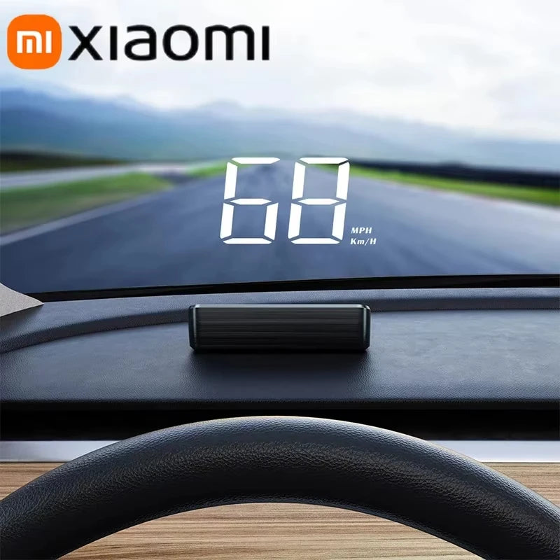Xiaomi New Car Speedometer HUD Head Up Display Digital Speed Mete GPS Compass Multifunctional Automatic Car Windshield Projector