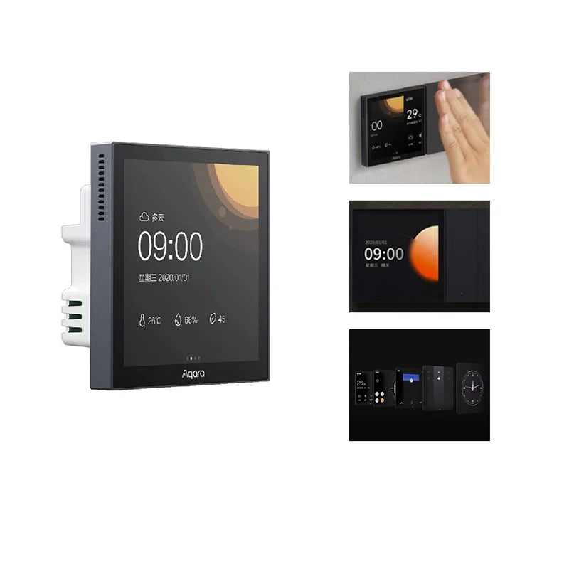 Aqara Smart Scene panel Switch S1 3.95 inch Touch Screen Voice Light Control AI Gesture Recognition For HomeK Aqara Home App