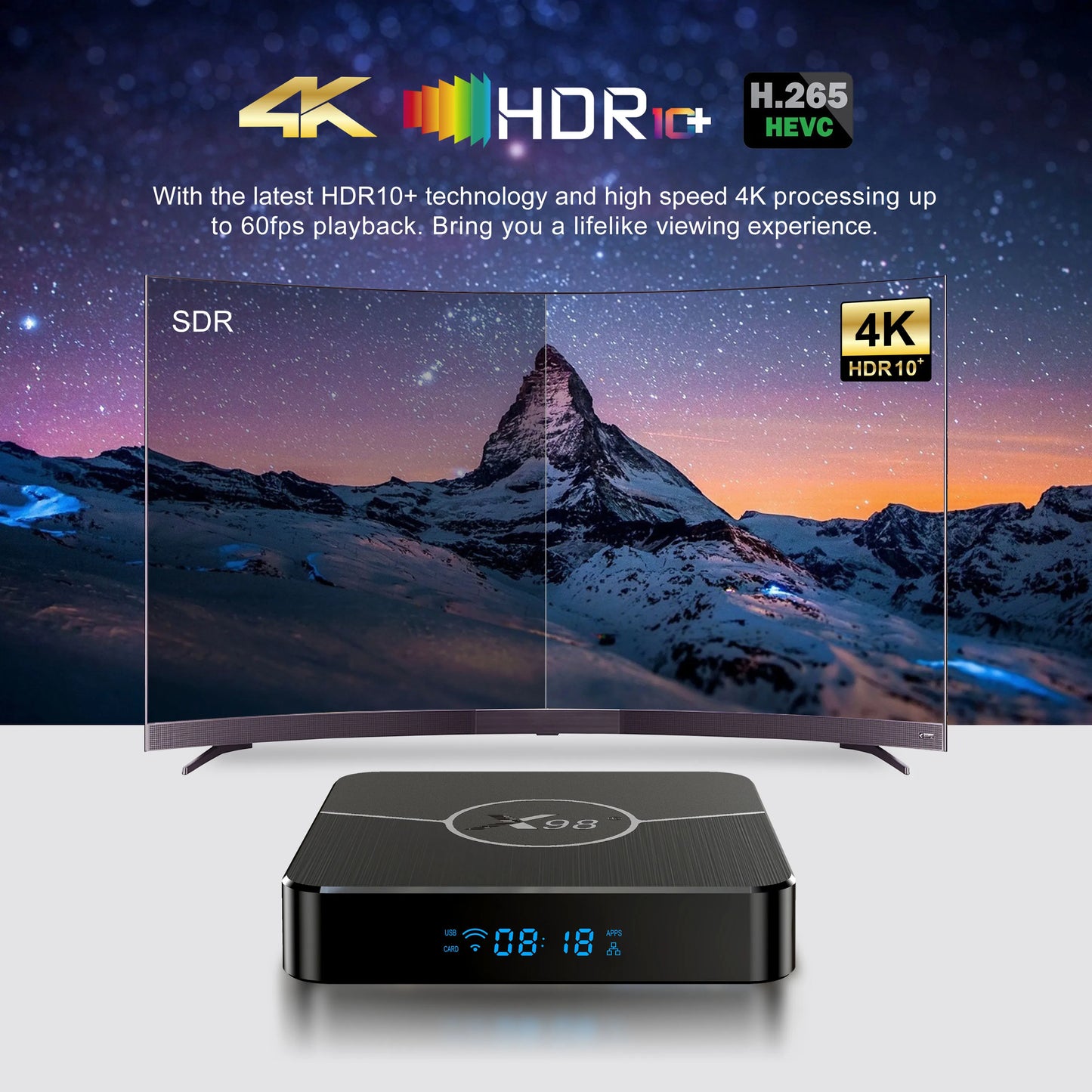 X98Plus TV Box Android 11.0 TV box 4G 32G 64G Set Top Box AV1 BT 2.4G 5G Wifi 4K HDR Video Media Player X98 Plus Amlogic S905W2