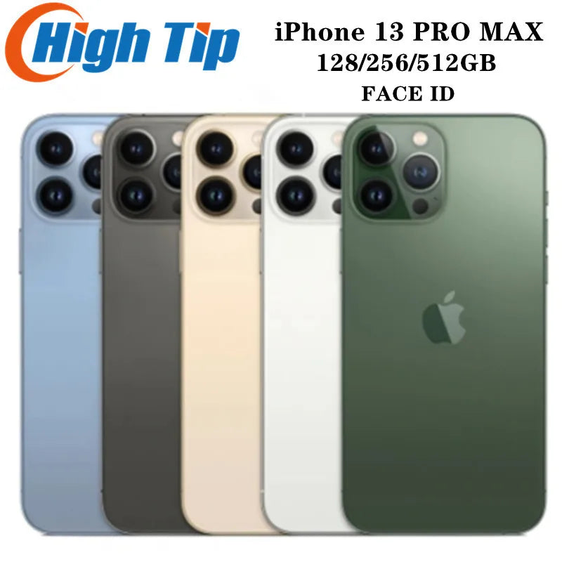 Original iPhone 13 Pro Max Unlocked 128GB 256GB 512GB ROM A15 IOS Face ID NFC 6.7" iphone 13 pro max 5G Cell Phone