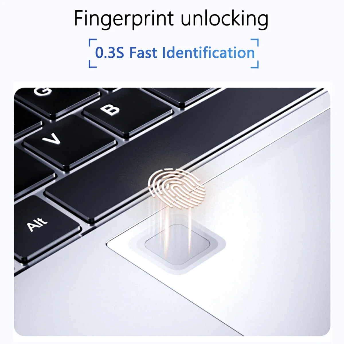 15.6 inch Business Laptop Intel N95 16GB RAM 512GB SSD Cheap Portable Laptop With Fingerprint Bluetooth Camera for PS Office