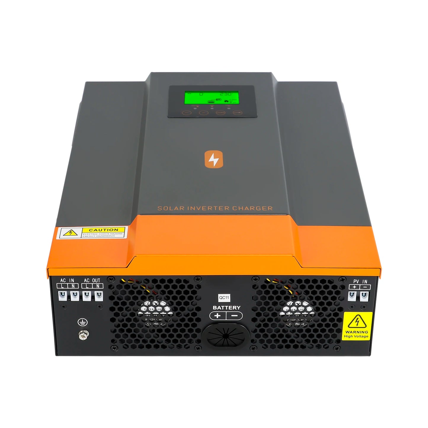 3000W 80A MPPT Solar Charge Controller DC 24V to 230V AC Max Solar Panel Input 450V Pure Sine Wave Hybrid Inverter Fit Lifepo4