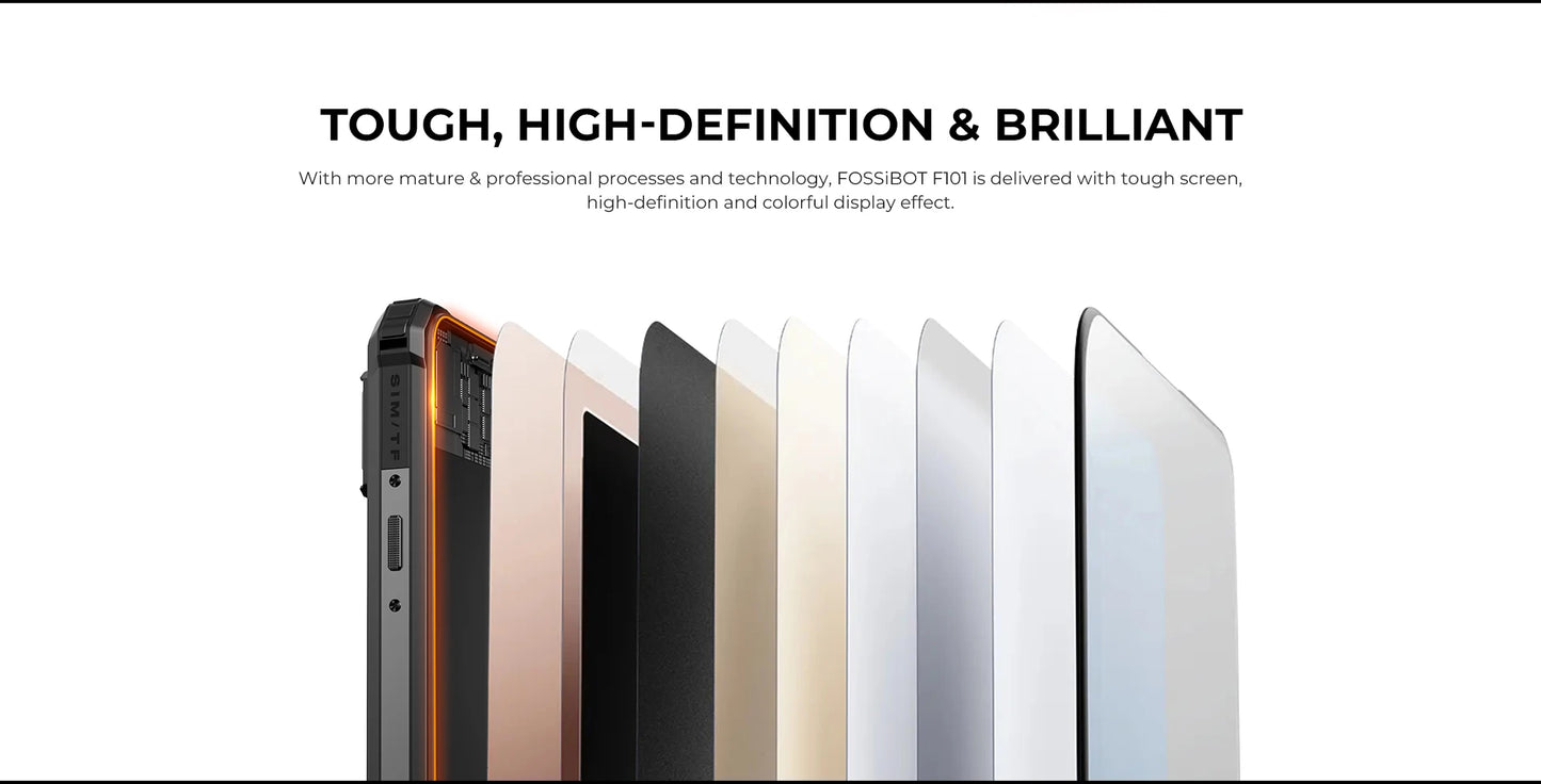 FOSSiBOT F101 PRO Smartphone 8GB 128GB 18W Fast Charge Mobile Phone 8GB 128GB 10600mAh Battery Android 13 Cellphone NFC