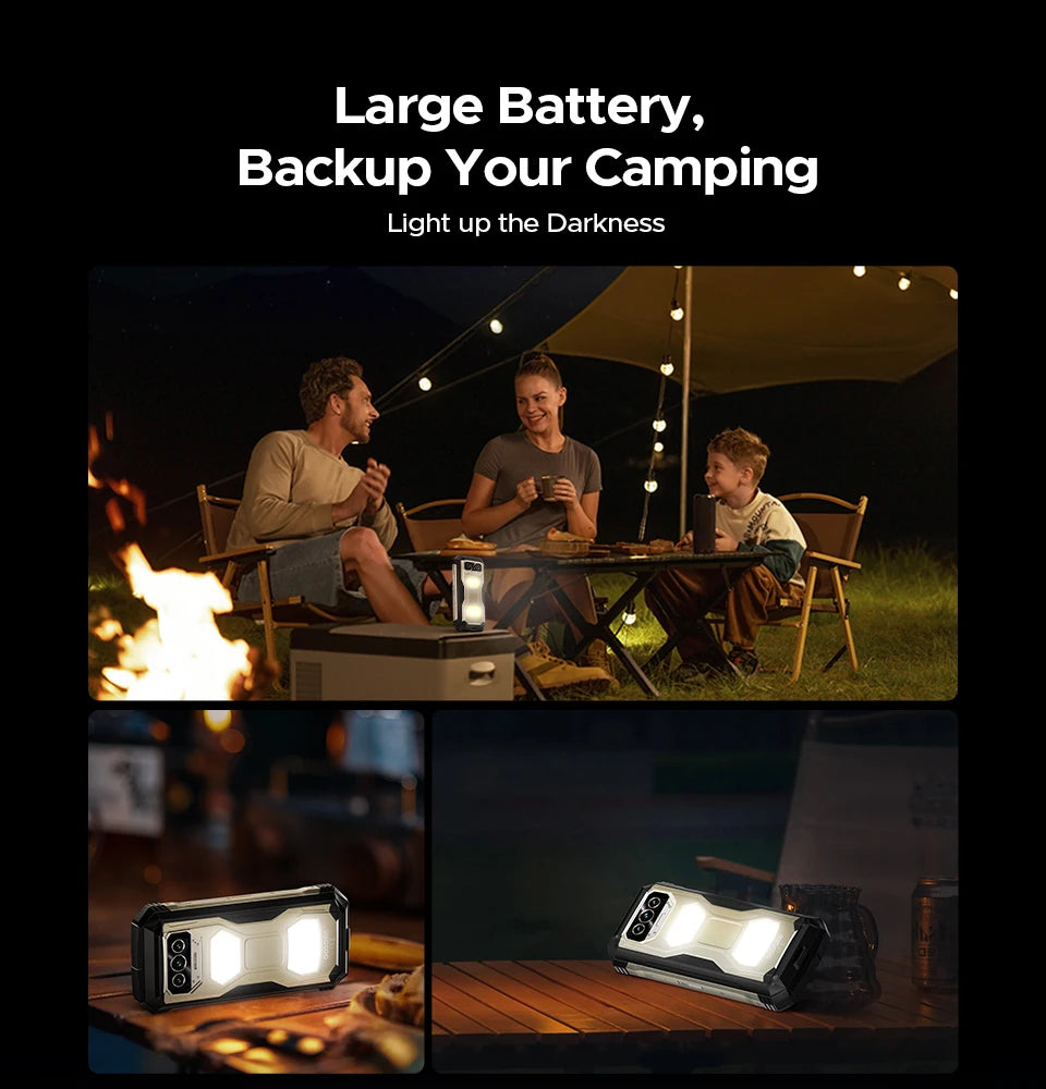 Global Version DOOGEE V Max S 5G Rugged Phone 24GB(8+16) 256GB 6.58" 120Hz 22000mAh Battery 108MP Camera Dual Camping Lights