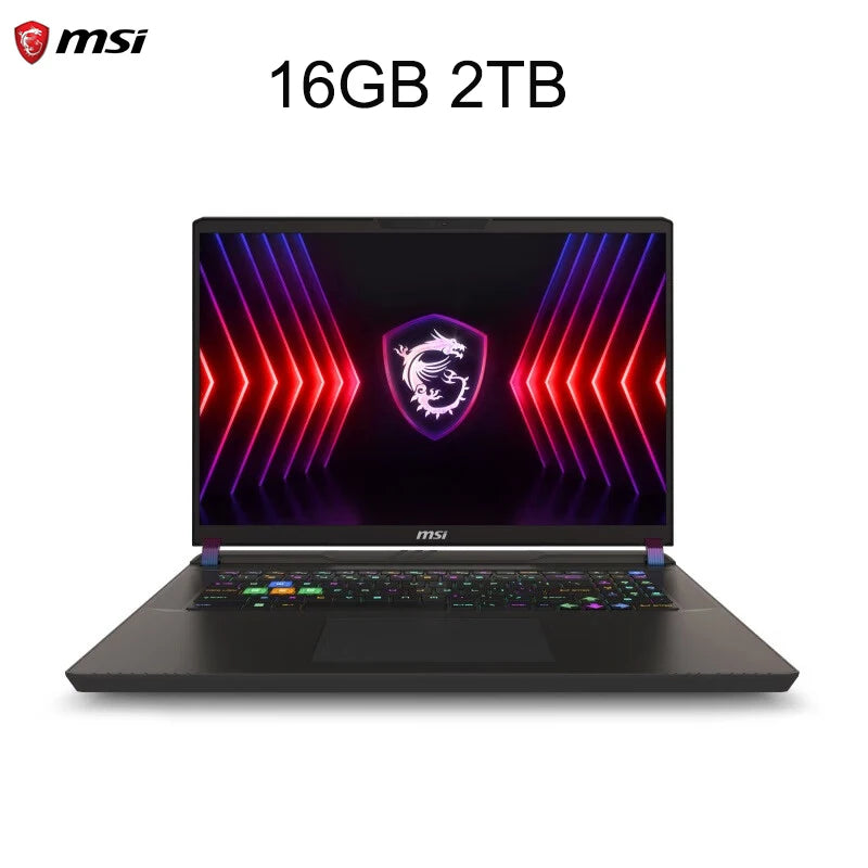 2024 MSI Vector 17 HX Gaming Laptop 17 Inch QHD 2.5K 240Hz IPS Screen Netbook i9-14900HX 32GB 1TB RTX4070 Notebook Computer PC
