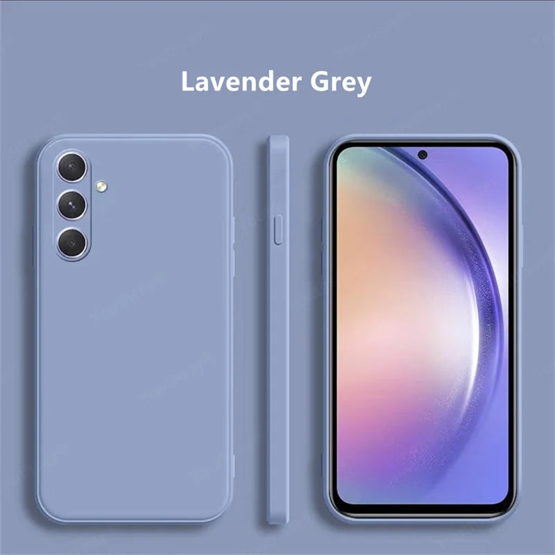 For Samsung Galaxy A36 Case Cover Samsung Galaxy A36 A06 A16 A15 A35 Funda Coque Soft Original Liquid Silicone Case Samsung A36
