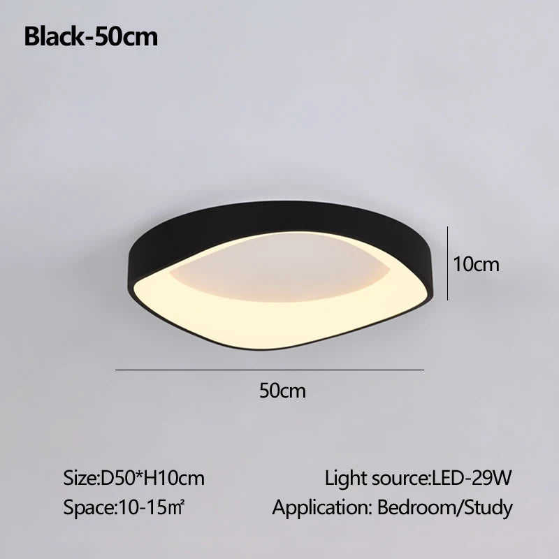 Nordic Wood Ceiling Light Round Log Walnut Remote Home Fixture LED For Study Living Room Hallway Bedroom Decoration Illumination