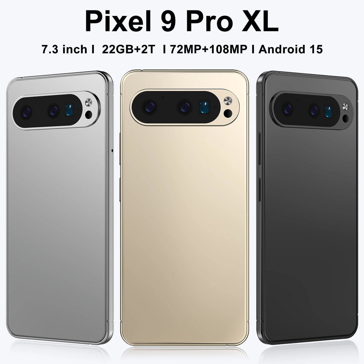 2025 Pixel 9 Pro XL Smartphone 7.3 FHD + 108MP 22GB + 2TB Snapdragon 8 Gen4 8800mAh 5G Dual SIM, Android 15 Expandable Memory