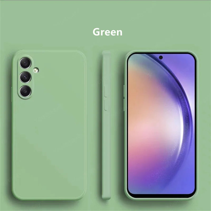 For Samsung Galaxy A36 Case Cover Samsung Galaxy A36 A06 A16 A15 A35 Funda Coque Soft Original Liquid Silicone Case Samsung A36