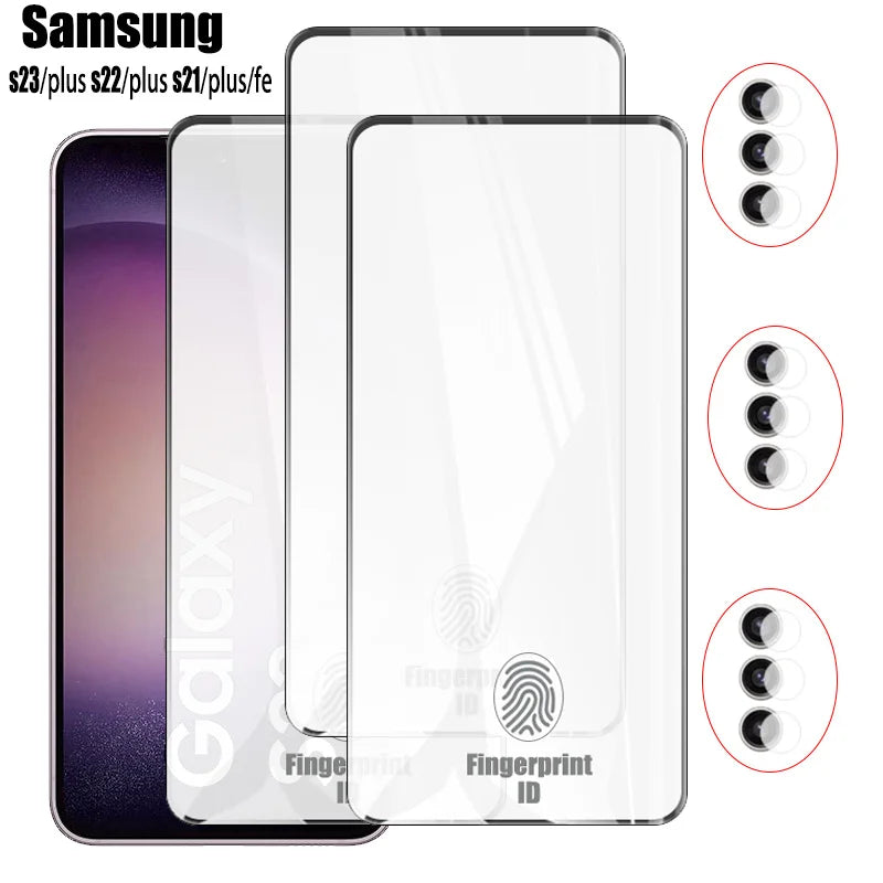 for samsung s23 s25 s24 fe Screen Protector for Samsung s25 ultra s24 s23 s21 s22 plus s23 fe glass protection galaxy s 23 accesorios Glass protectors for samsung s23 mica Samsung s24 plus
