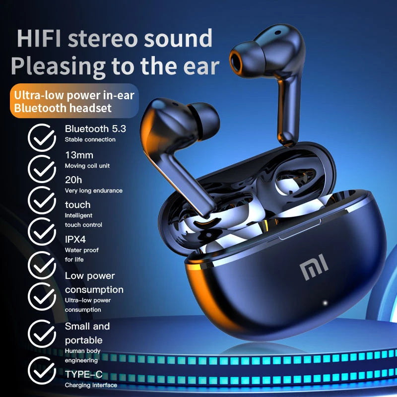 Original Xiaomi Air7 Headset Wireless Earphones Bluetooth Headphones Stereo Sport Game TWS Earbuds In Ear With Mic Touch