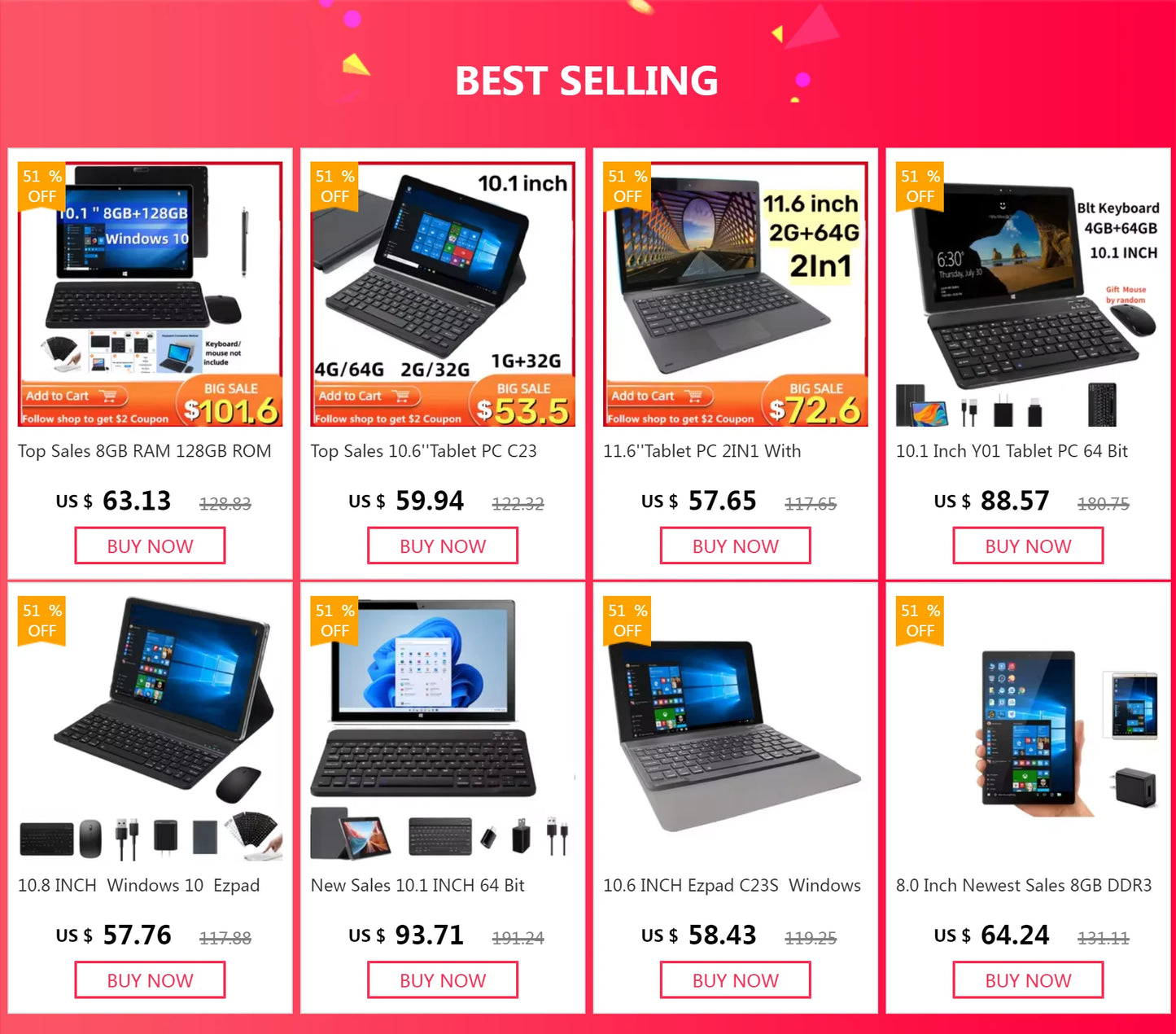 Tablet PC 11.6 INCH 4G RAM 32G ROM Tablet PC RCA9213 Windows 10 Dual Camera Quad Core WIFI 1366 x 768 IPS Screen HDMI-Compatible