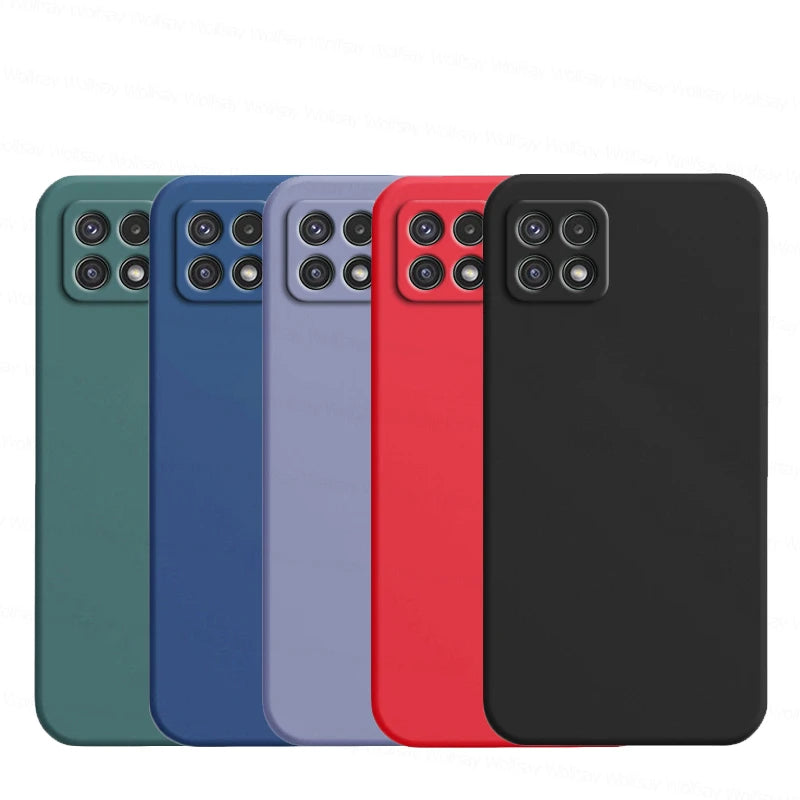For Samsung Galaxy A22S 5G Case Samsung Galaxy A22 A22S 5G Cover Luxury TPU Shockproof Liquid Silicon Phone Case Samsung A22S 5G