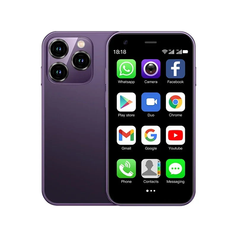 SOYES XS15 Mini Android8.1 Smart Phone 3.0 Inch Display 2GB RAM 16GB ROM Dual SIM Standby Play Store 3G Little Phone