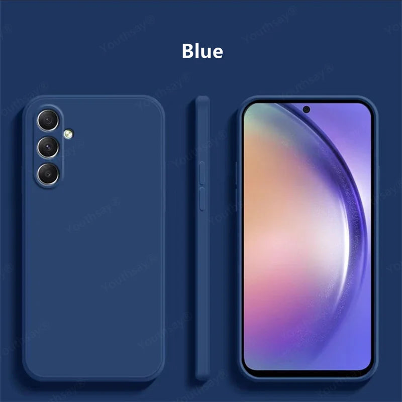 For Samsung Galaxy A36 Case Cover Samsung Galaxy A36 A06 A16 A15 A35 Funda Coque Soft Original Liquid Silicone Case Samsung A36