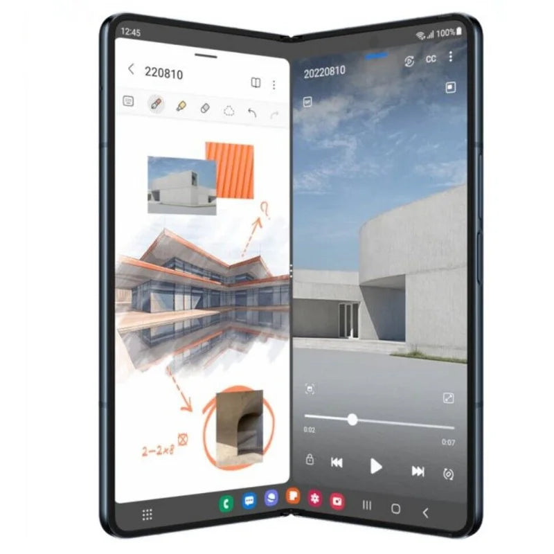 Samsung Galaxy Z Fold4 Fold 4 5G F936B Global Version 7.6" AMOLED 12GB RAM 256/512GB ROM Snapdragon NFC 99% New Cell Phone