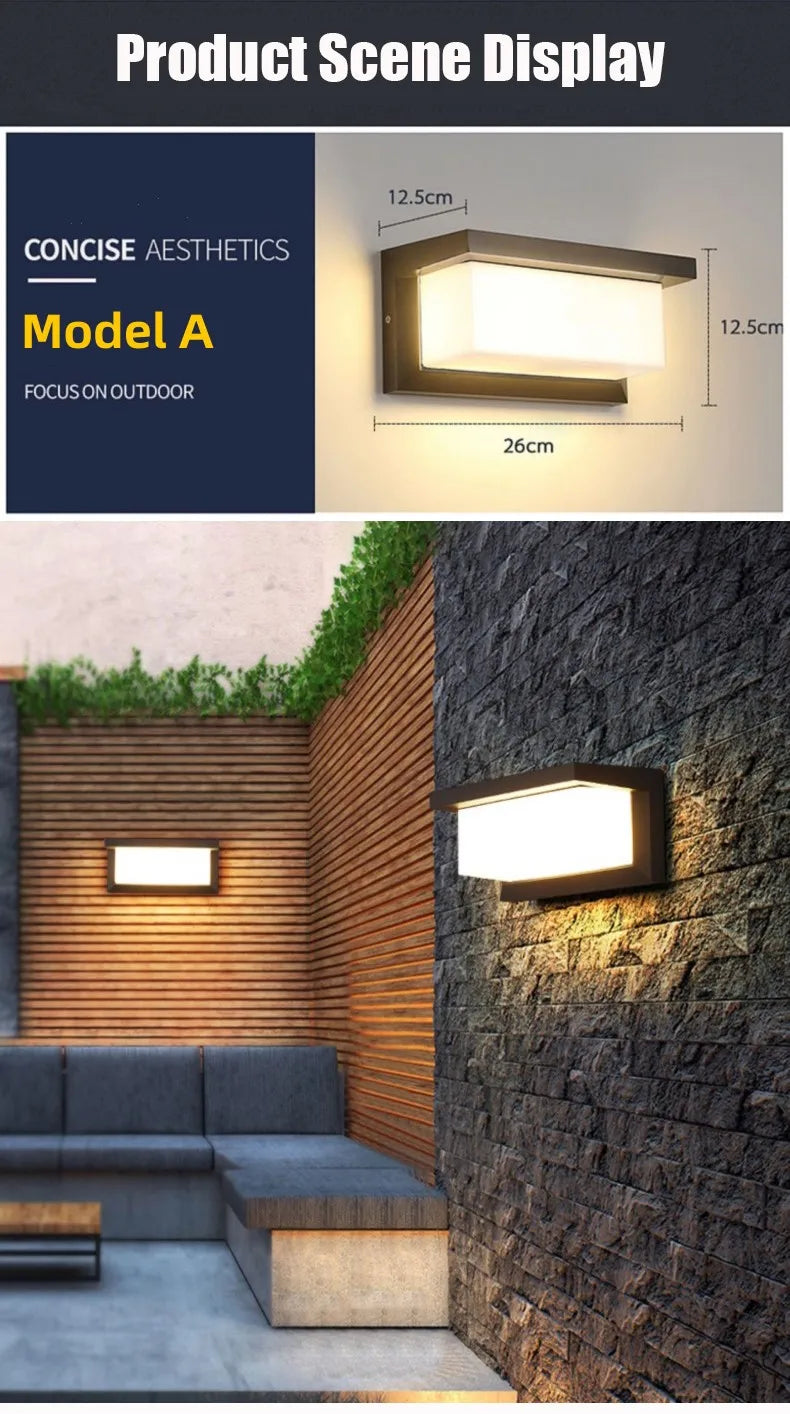 Extra Large LED outdoor lights waterproof IP65 Motion Sensor light led outdoor wall light outdoor lighting outdoor wall lamp