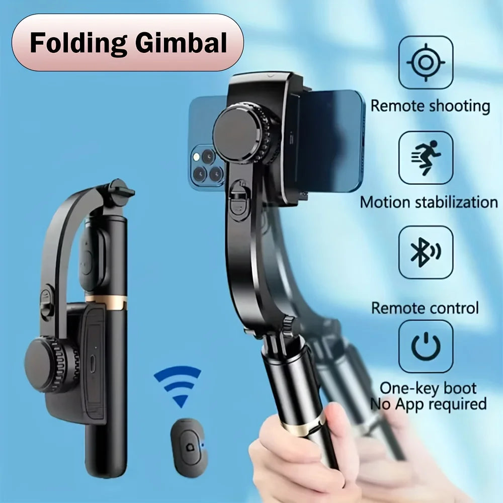 Handheld stabilizer, wireless selfie stick, anti shake pan, tripod, lazy phone holder, desktop