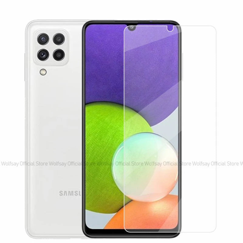 2/4PCS Screen Protector For Samsung Galaxy A52 Tempered Glass Samsung Galaxy A12 A22 A32 A52 Glass Film For Samsung Galaxy A52