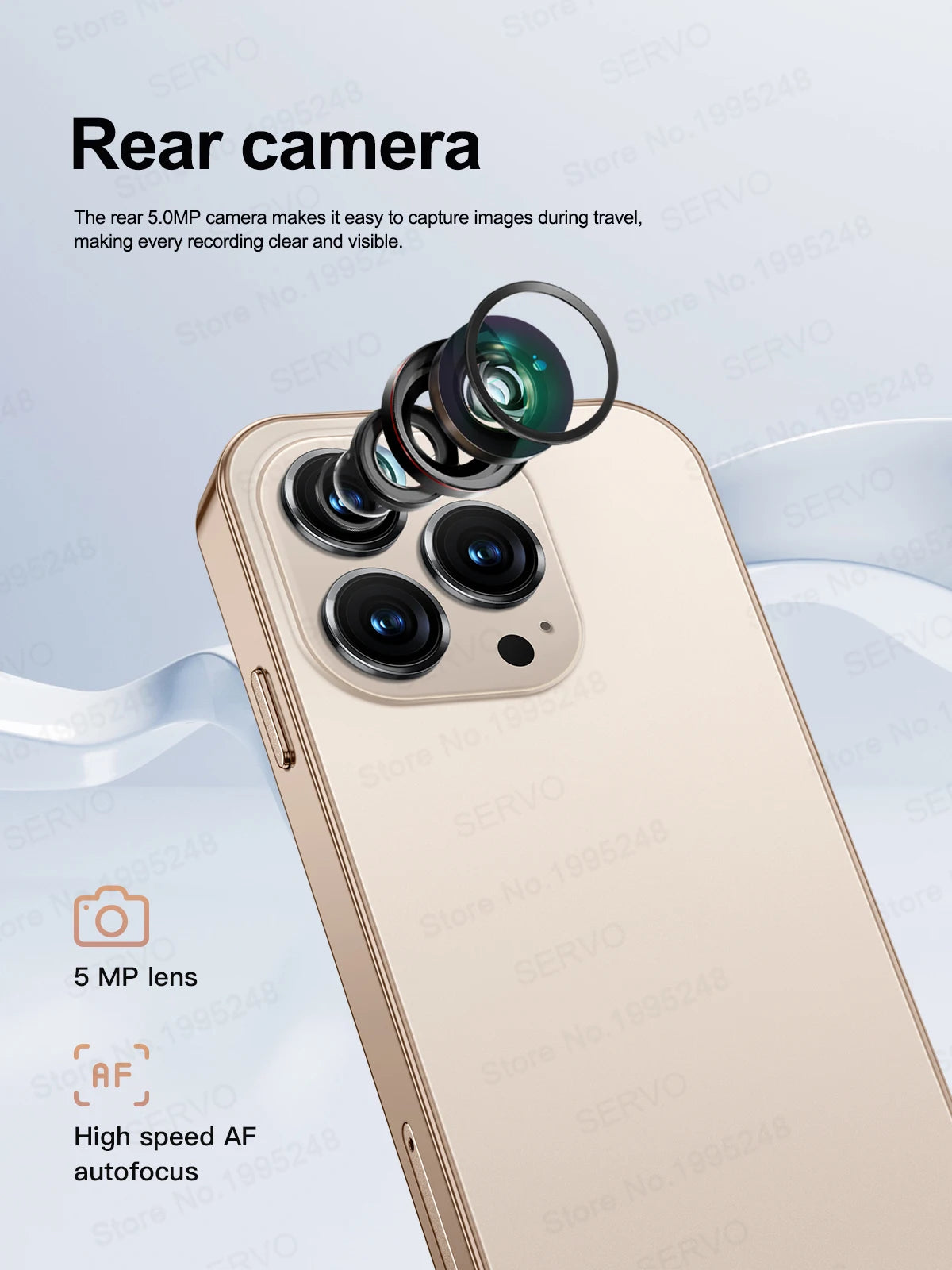 SERVO S16 Mini 4.0" Display Smartphone Android 10.0 3G WCDMA Dual SIM Standby 2GB+16GB Play Store WiFi Cute Cellphone Free Gifts