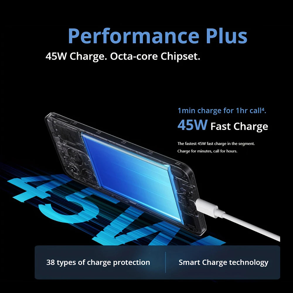 realme C63 8+256GB 6,75'' 90Hz Eye Comfort Display 50MP AI Camera 5000mAh Battery 45W Fast Charge