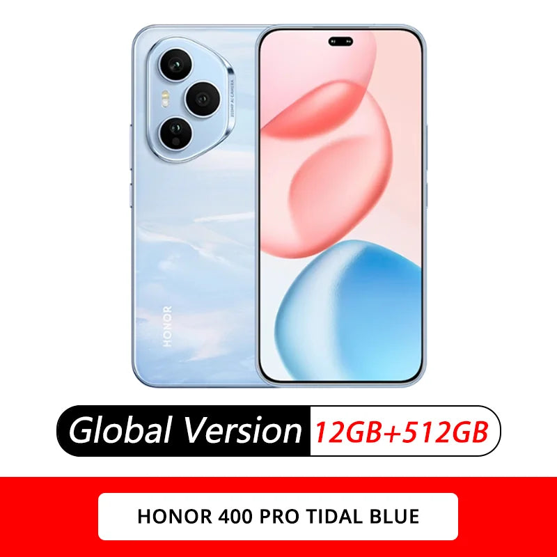 HONOR 400 Pro Global Version 5G Smartphone Snapdragon 8 Gen 3 6.7'' 120Hz AMOLED Display Support HONOR 100W SuperCharge ESIM