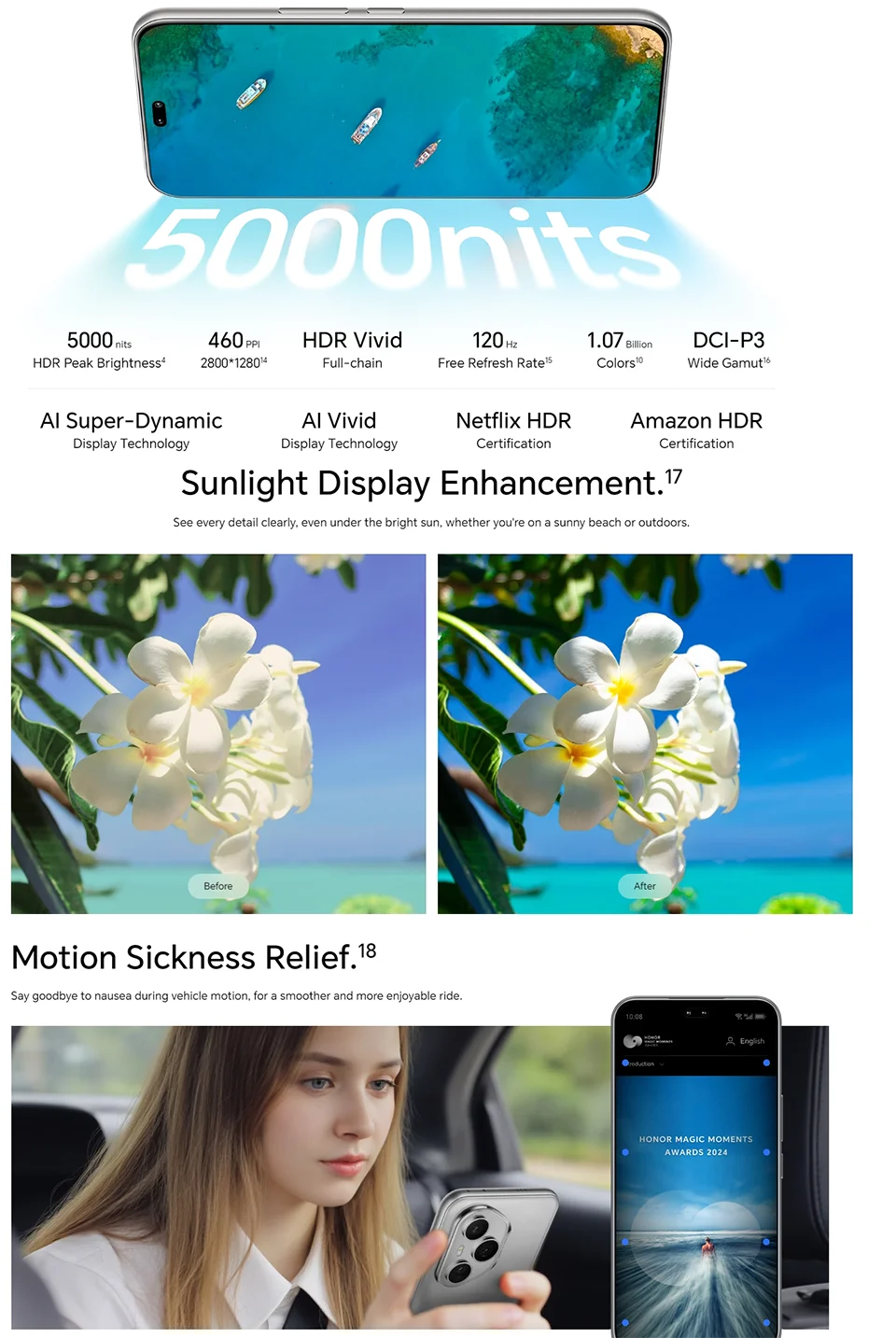 HONOR 400 Pro Global Version 5G Smartphone Snapdragon 8 Gen 3 6.7'' 120Hz AMOLED Display Support HONOR 100W SuperCharge ESIM
