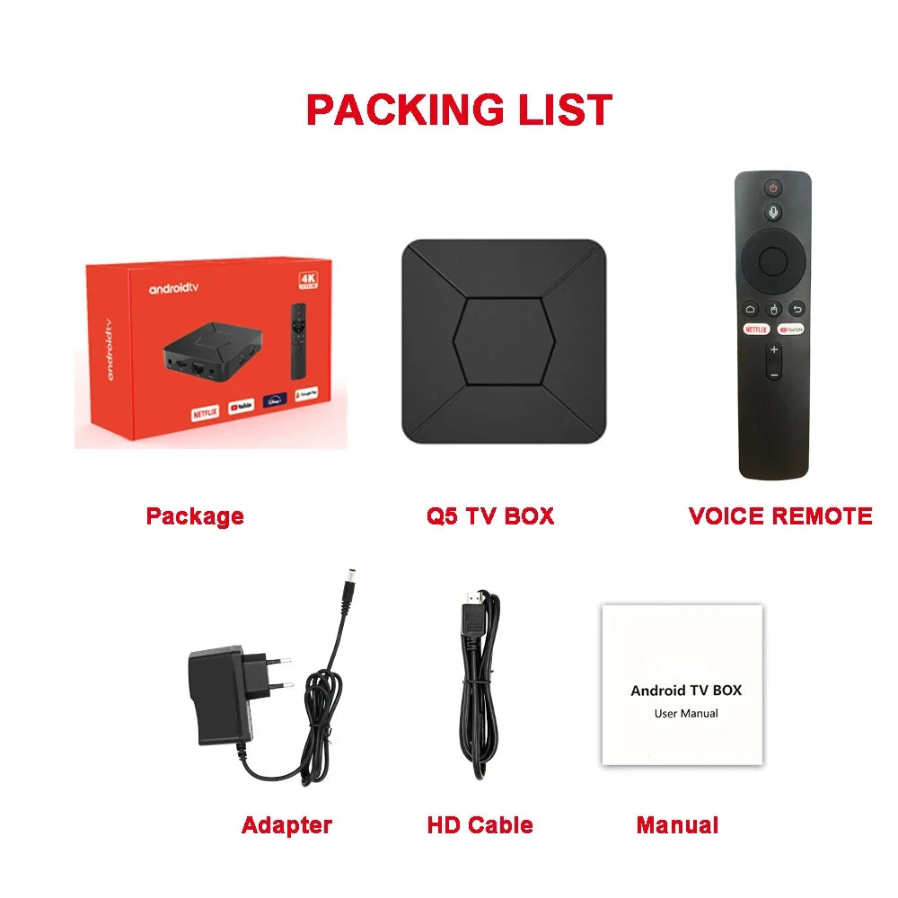 2024 Hot Smart 4K HDR TVBox Allwinner H313 2.4G/5G WIFI Bluetooth Google Voice Assistant 2G8G 100M Android 10.0 Media Player BOX