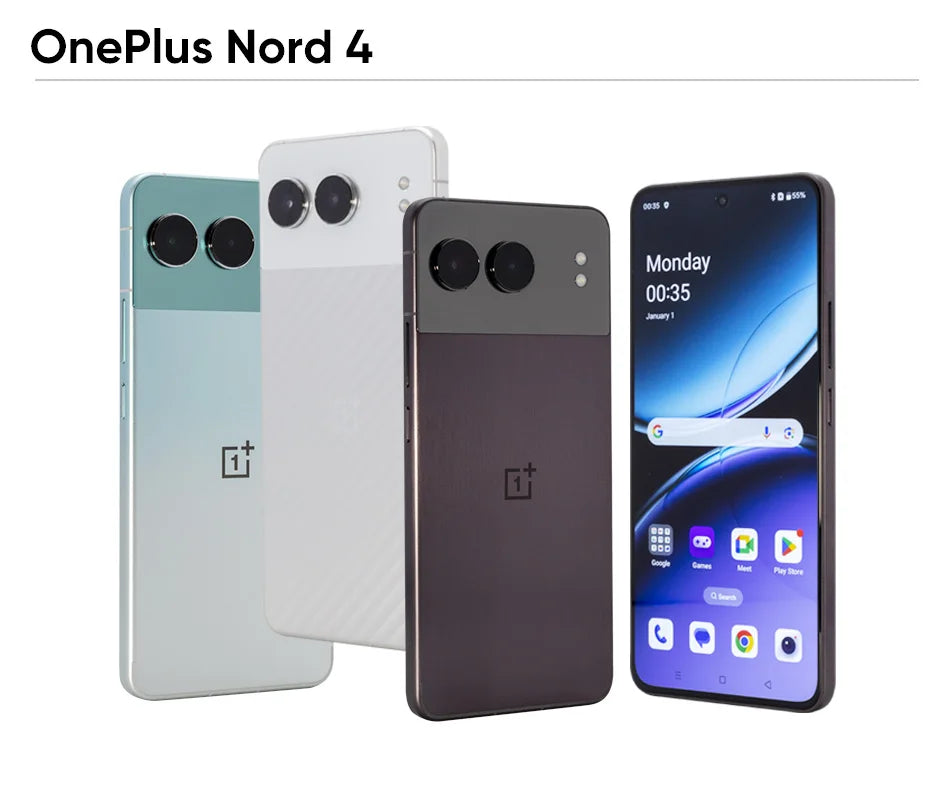 5G OnePlus Nord 4 Smartphone 100W Fast Charging Snapdragon 7 Gen 3 6.74'' 120Hz OLED Display 50MP Camera NFC Global Version