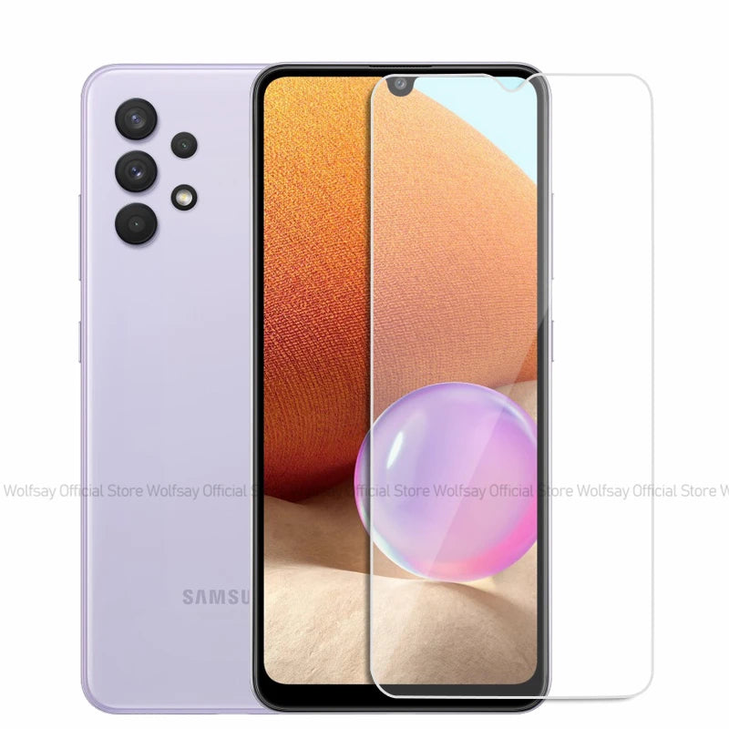 2/4PCS Screen Protector For Samsung Galaxy A52 Tempered Glass Samsung Galaxy A12 A22 A32 A52 Glass Film For Samsung Galaxy A52