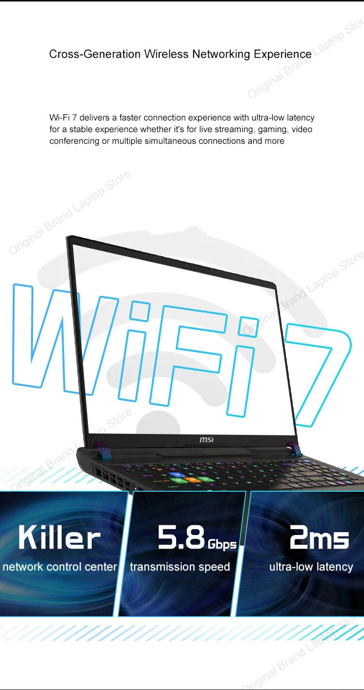 2024 MSI Vector 17 HX Gaming Laptop 17 Inch QHD 2.5K 240Hz IPS Screen Netbook i9-14900HX 32GB 1TB RTX4070 Notebook Computer PC