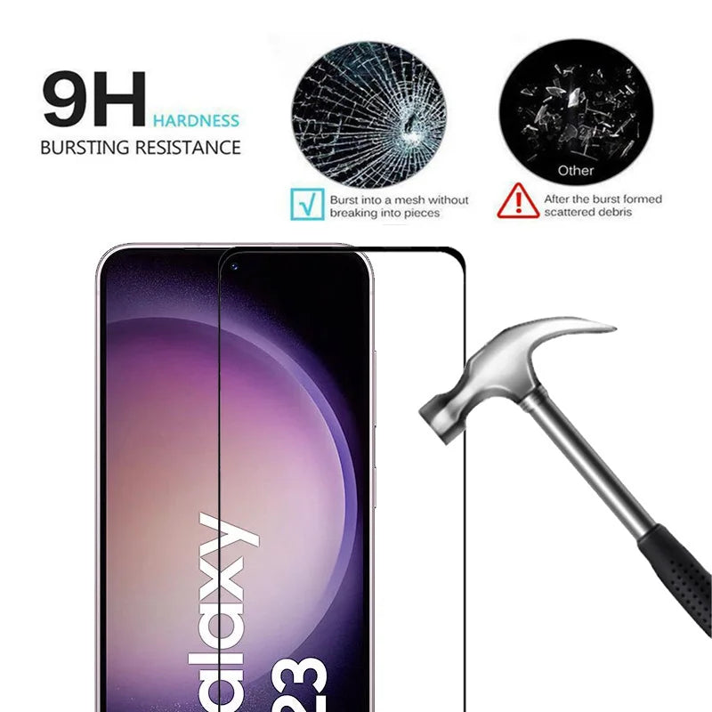 for samsung s23 s25 s24 fe Screen Protector for Samsung s25 ultra s24 s23 s21 s22 plus s23 fe glass protection galaxy s 23 accesorios Glass protectors for samsung s23 mica Samsung s24 plus