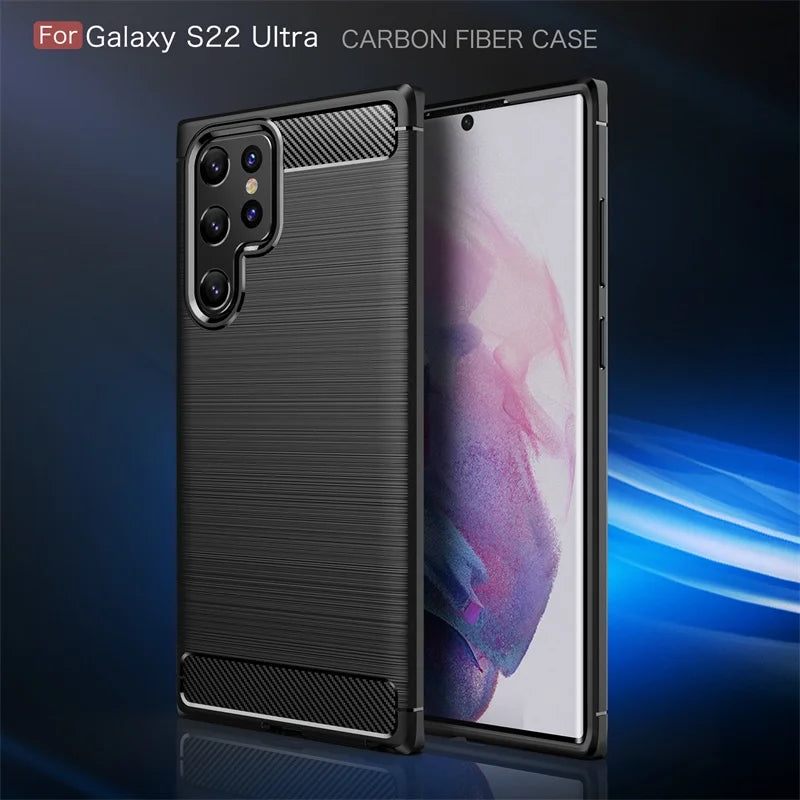 For Case Samsung Galaxy S22 Ultra Cover For Samsung S22 Ultra Coque Bumper Shockproof TPU Case Samsung S22 S23 Ultra Plus Fundas