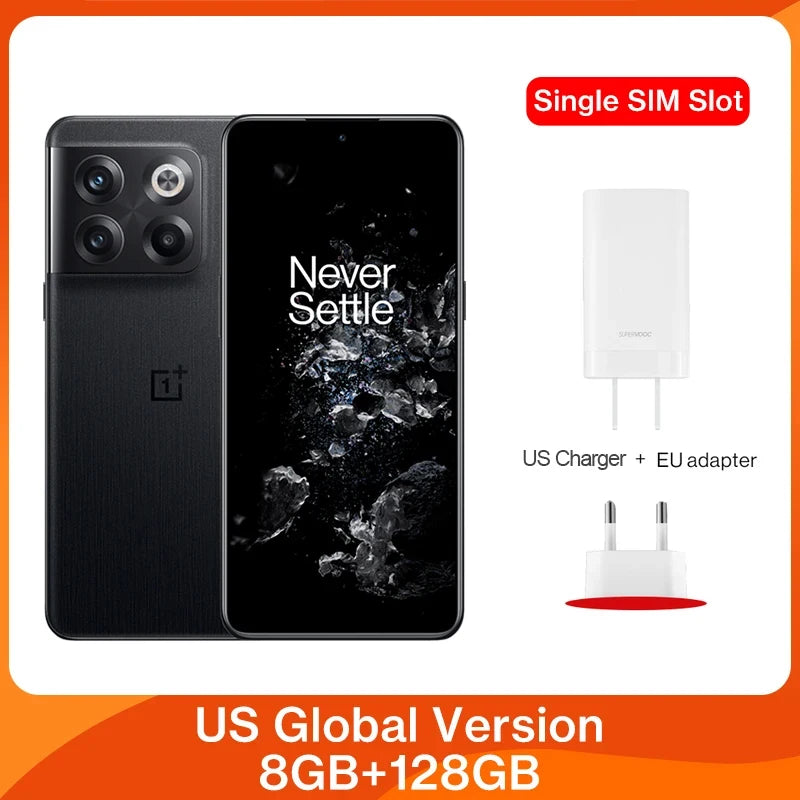 OnePlus 10T 10 T 5G Smartphone Global Version 8GB 128GB Snapdragon 8+ Gen 1 125W SUPERVOOC 4800mAh 120 Hz Fluid AMOLED Display