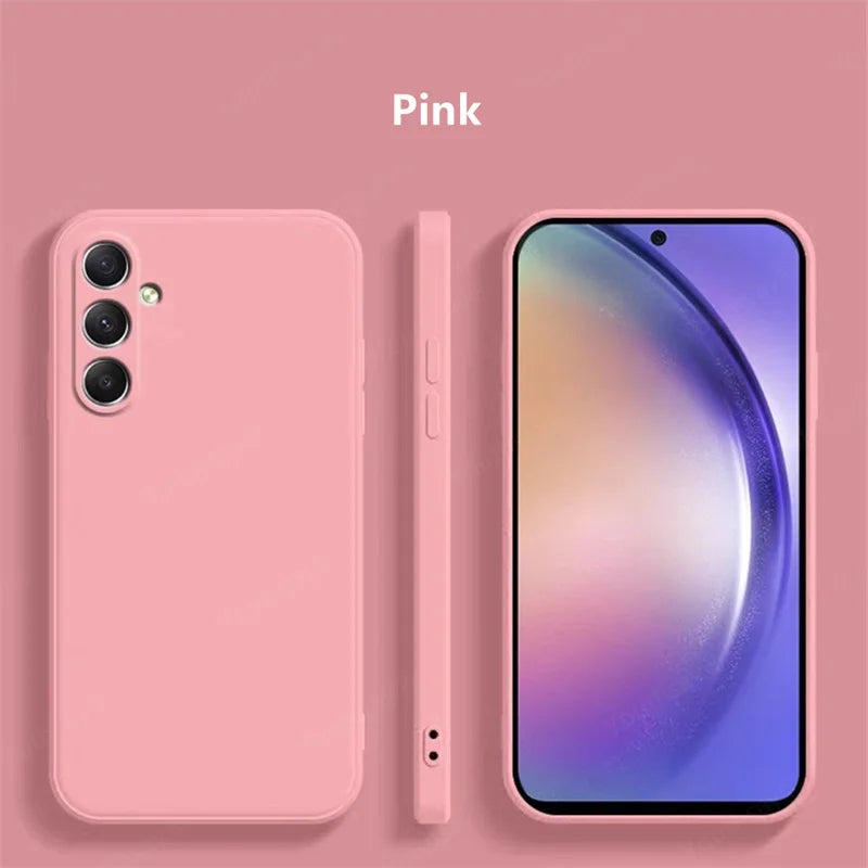 For Samsung Galaxy A36 Case Cover Samsung Galaxy A36 A06 A16 A15 A35 Funda Coque Soft Original Liquid Silicone Case Samsung A36