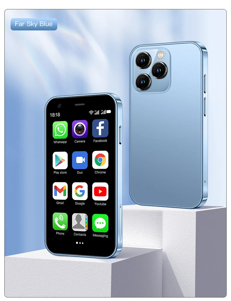 SERVO 15SE Small Smartphone 2 SIM WCDMA Android 8.1 RAM 2GB ROM 16GB GPS WIFI 3.0" Screen Mini Portable Mobile Phone Cheap Price