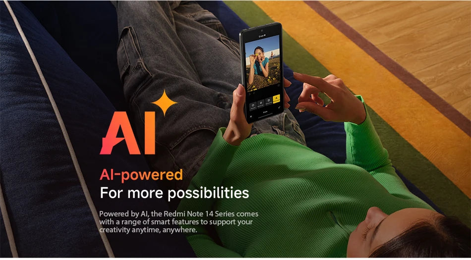 Redmi Note 14 5G Xiaomi Global Version MediaTek Dimensity 7025 Ultra 108MP Camera 45W Turbo Charging 5110mAh Battery Smartphone