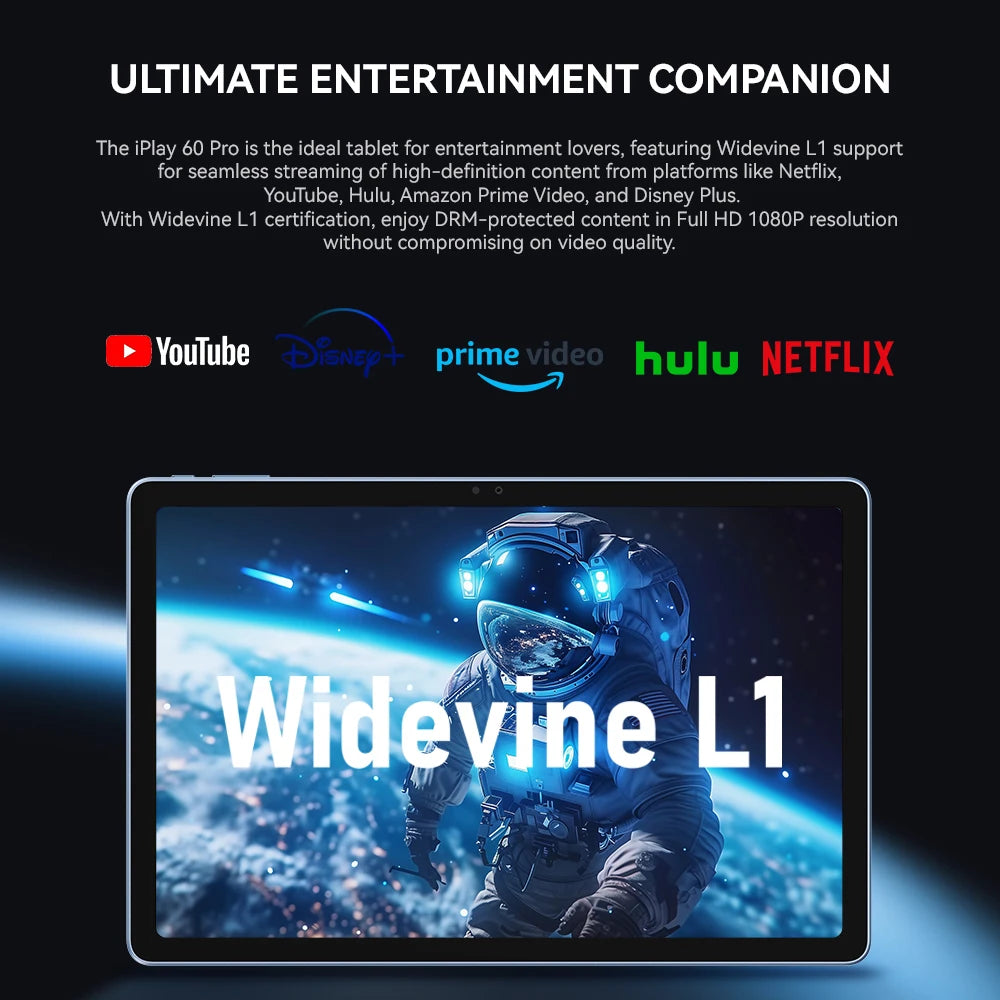 Alldocube iplay 60 pro 11 inch Tablet 6GB+6GB RAM 128GB ROM Android 14 Helio G99 4G LTE+Wi-Fi 90Hz Display 4 Speakers