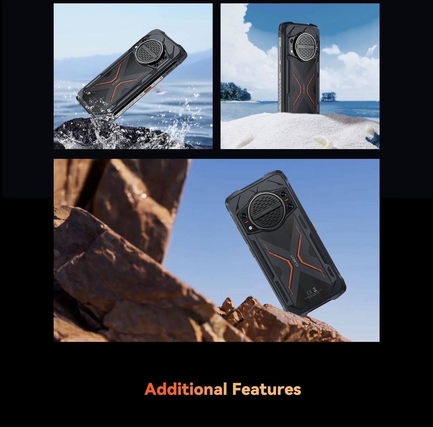 Cubot KingKong Power 3,24 Гб+256 Гб,4G Rugged,10200 мАч,120Hz Screen,100MP Camera,NFC,Android 14,33W глобальная версия