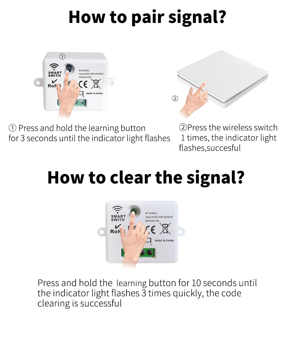 Tuya Smart Switch No Battery Required Push Button Panel Light Switches WiFi Wireless Remote Timing Relay Aleax Wall Switch