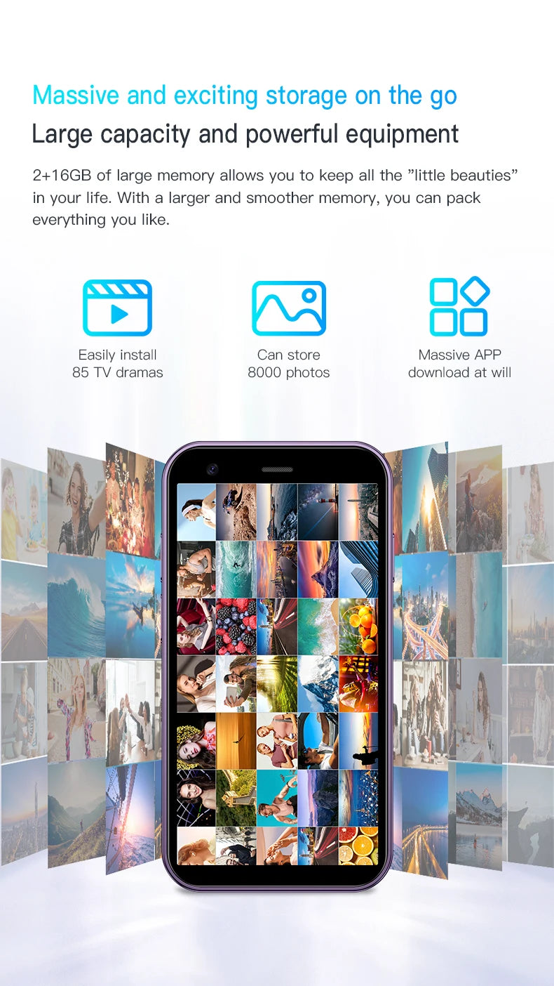SERVO 15SE Small Smartphone 2 SIM WCDMA Android 8.1 RAM 2GB ROM 16GB GPS WIFI 3.0" Screen Mini Portable Mobile Phone Cheap Price