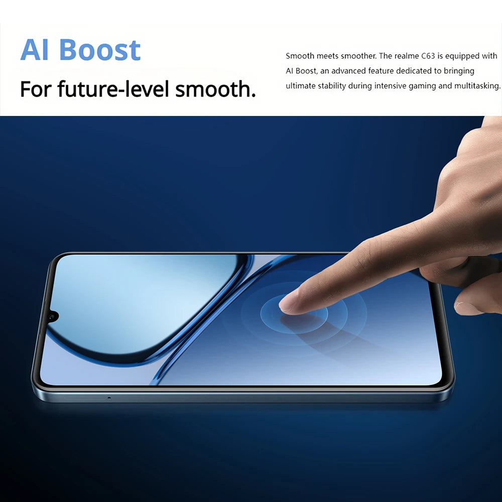 realme C63 8+256GB 6,75'' 90Hz Eye Comfort Display 50MP AI Camera 5000mAh Battery 45W Fast Charge