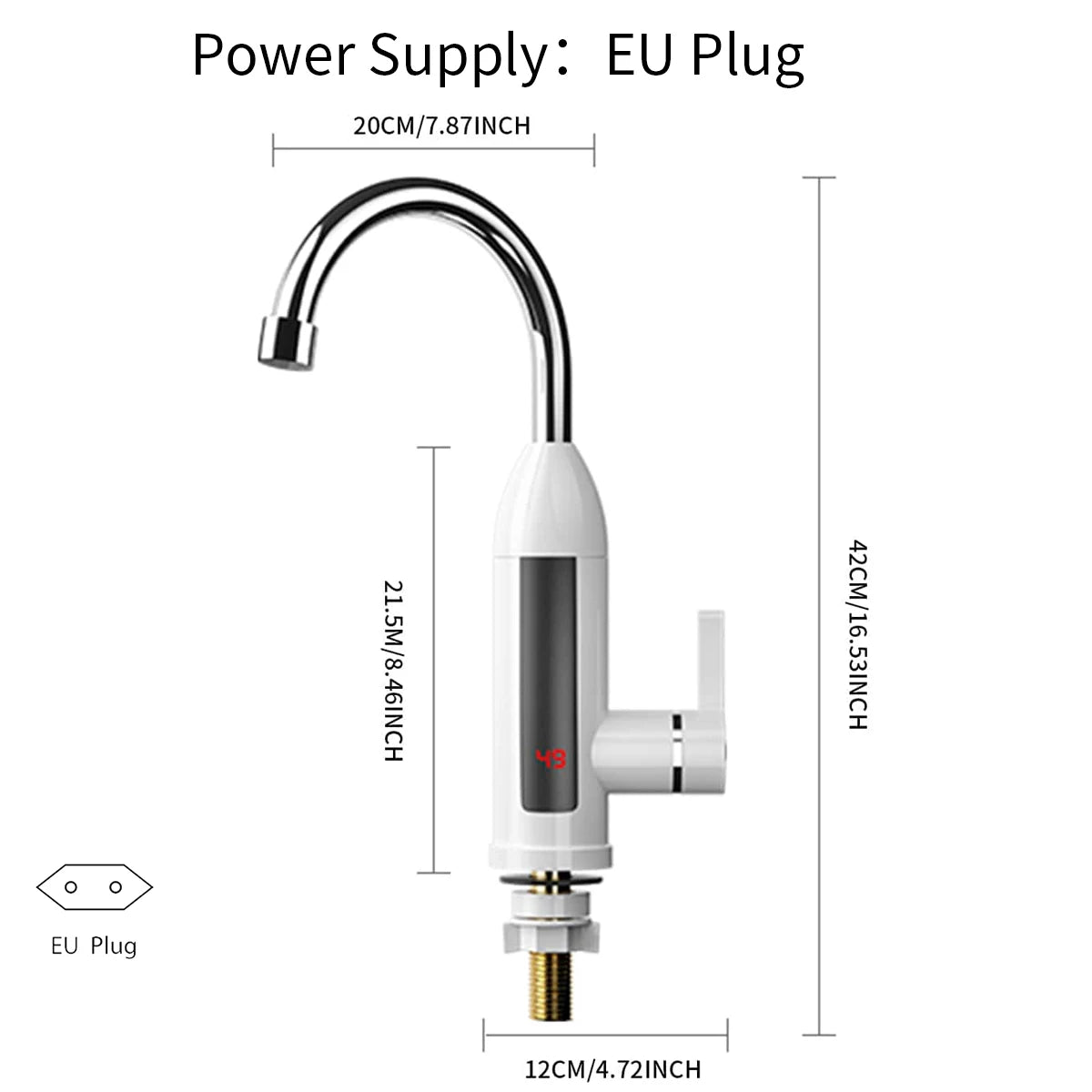 saengQ Electric Water Faucet Instant Water Heater Kitchen Hot Faucet Heater 220V Heating Faucet Instantaneous Heaters