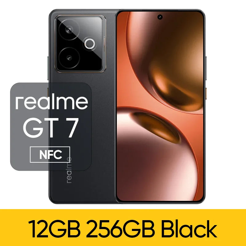 Origianl Official Rom Realme GT 7 Unlocked Simcard Region Network Dimensity 9400+ 6.8" 144Hz OLED 7200mAh 100W Ultracharge 50MP
