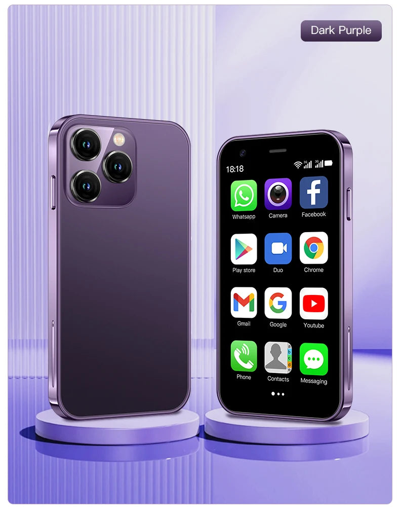 SERVO 15SE Small Smartphone 2 SIM WCDMA Android 8.1 RAM 2GB ROM 16GB GPS WIFI 3.0" Screen Mini Portable Mobile Phone Cheap Price