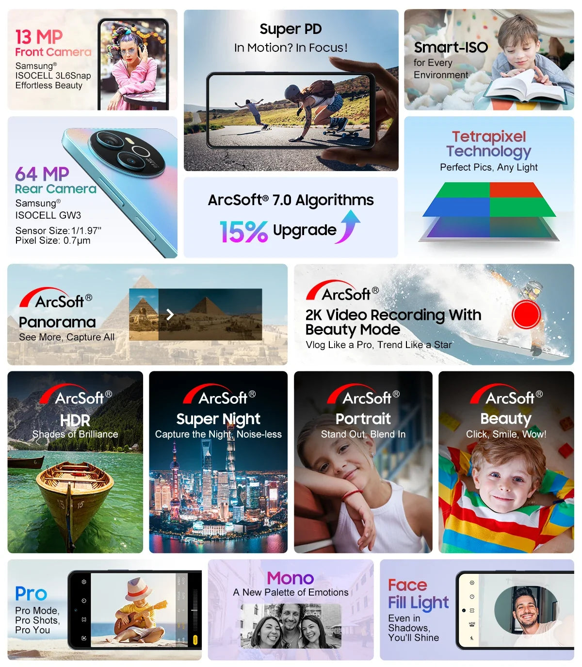 Blackview SHARK 8 Machine Android 13 8GB 128GB/256GB G99 6.78'' 120Hz 2.4K Display 64MP Camera